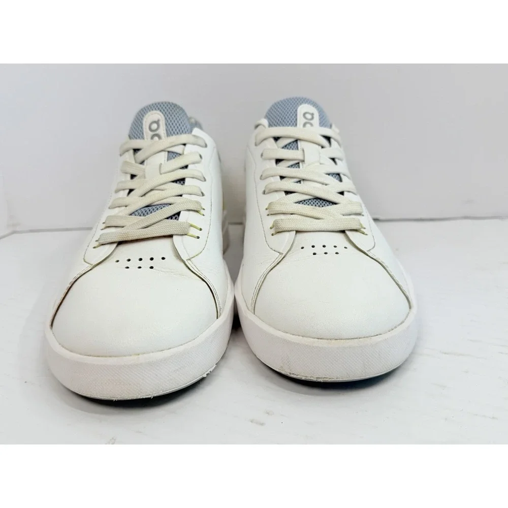 On The Roger Advantage Women's 8.5 White Nimbus Gray Yellow CloudTec Tennis